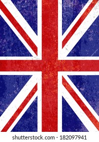 Union Jack Flag Background With A Grunge Effect