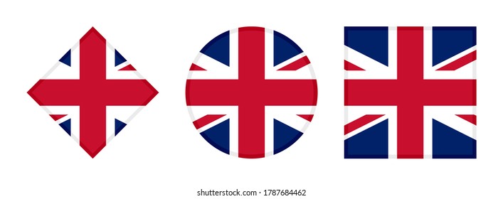 conjunto de iconos de la bandera de la unión