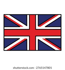 Union Jack flag of the United Kingdom, a symbol of British heritage and national pride.