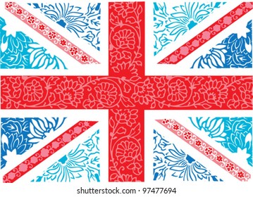 Union Jack vector pattern