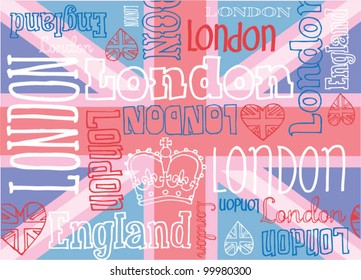 Union jack vector pattern