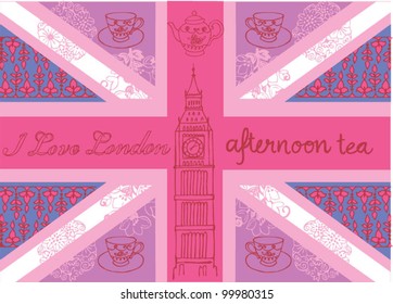 Union jack vector pattern