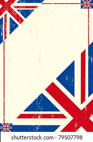 Union kingdom background. A british letter for a message.