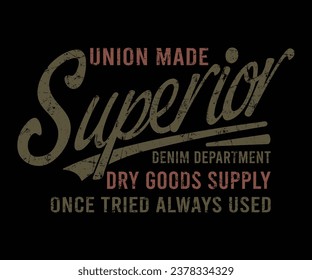 Diseño de camisetas editable de diseño gráfico de diseño de denim superior de la Unión para hombres y mujeres