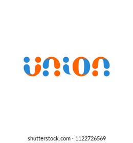 Union people. abstract logo. Unity vector icon. Community, people togethr, logotype template.