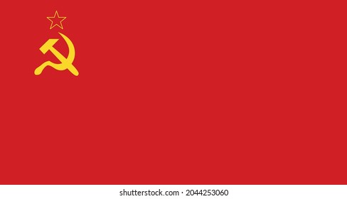 Union of Soviet Socialist Republics flag 
graphic element Illustration template design