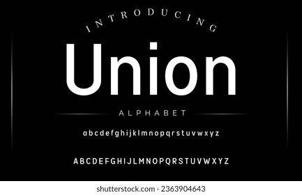 Union Sport Modern Italic Alphabet Font. Typography urban style fonts for technology, digital, movie logo design. vector illustration