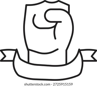 Design de ícone de linha de vetor de união