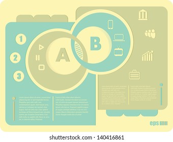 union web site template with retro colors and player