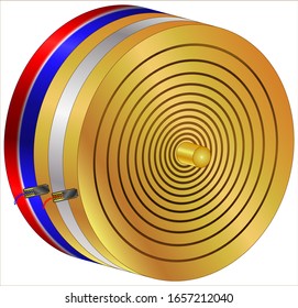 Unipolarer Generator mit Radialscheibenstrom 
