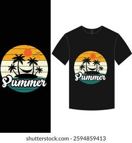 uniqe and butifull summer t shirt design eps