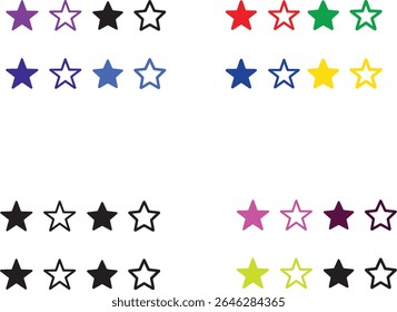uniqe star vactor icon silhouette