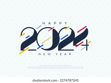 Unique 2024 number design with colorful, modern and beautiful. Premium design for posters, banners and calendars.