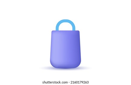 unique 3d icon ladys bag isolated on vector with isolated on white background.Trendy and modern vector in 3d style.