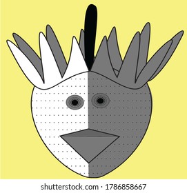 a unique 3d strawberry vector