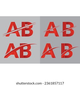 Unique AB letter logo Icon vector template.