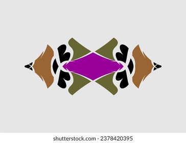 Unique abstract art motifs for fabric decoration