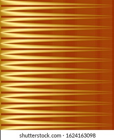 Unique abstract artwork in red and gold themes.
