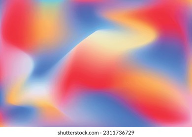 Unique abstract background design, colorful background vector 4k wallpaper design, Colorful gradients combined with abstract, organic shapes and a retro style grainy texture overlay.