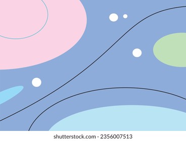unique abstract boho vector background