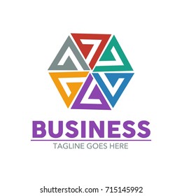 Unique Abstract Business Logo Template