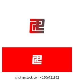 unique abstract camouflaging the lettering P C L, logo for your company or personal branding