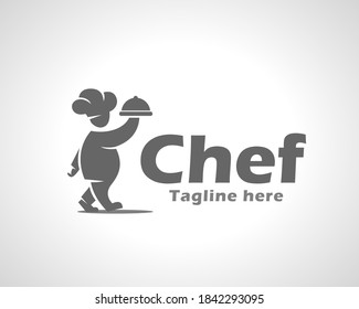 imagen de diseño de símbolo de icono del logotipo del chef Abstract