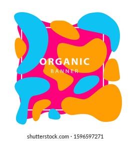 Unique abstract colorful geometric background. Dynamical forms, flowing liquid shapes, wavy line. Template for logo, flyer or presentation. Vector illustration