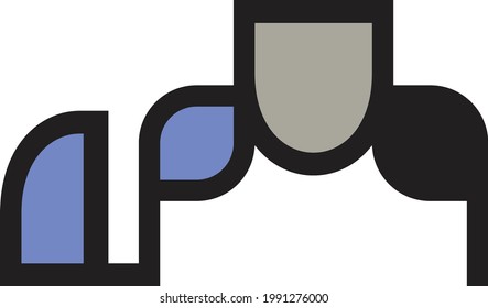 Unique abstract design with light color combination