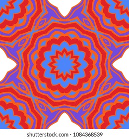 Unique, abstract floral color pattern. Seamless vector illustration. For design, wallpaper, background, print