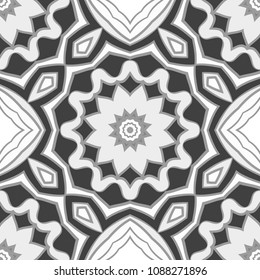 Unique, abstract floral color pattern. Seamless vector illustration. For design, wallpaper, background, print