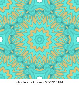 Unique, abstract floral color pattern. Seamless vector illustration. For design, wallpaper, background, print
