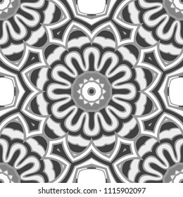 Unique, abstract floral color pattern. Seamless vector illustration. For design, wallpaper, background, print