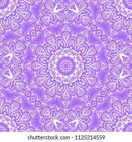 Unique, abstract floral color pattern. Seamless vector illustration. For design, wallpaper, background, fantastic print.