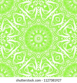 Unique, abstract floral color pattern. Seamless vector illustration. For design, wallpaper, background, fantastic print.