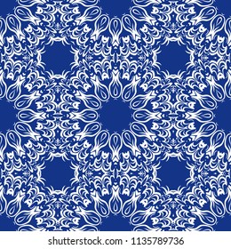 Unique, abstract floral color pattern. Seamless vector illustration. For fantastic design, wallpaper, background, fantastic print.