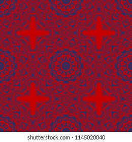 Unique, abstract floral color pattern. Seamless vector illustration. For fantastic design, wallpaper, background, fantastic print.