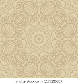 Unique, abstract floral color pattern. Seamless vector illustration. For fantastic design, wallpaper, background, fantastic print