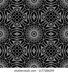 Unique, abstract floral color pattern. Seamless vector illustration. For fantastic design, wallpaper, background, fantastic print