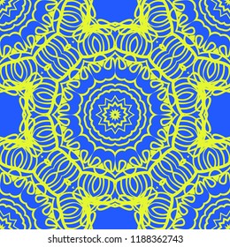 Unique, abstract floral color pattern. Seamless vector illustration. For fantastic design, wallpaper, background, fantastic print