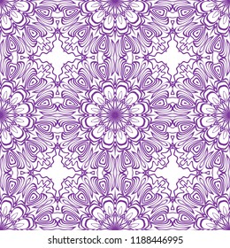 Unique, abstract floral color pattern. Seamless vector illustration. For fantastic design, wallpaper, background, fantastic print