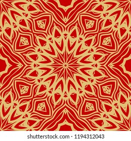 Unique, abstract floral color pattern. Seamless vector illustration. For fantastic design, wallpaper, background, fantastic print