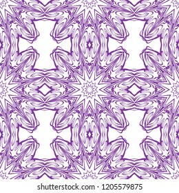 Unique, abstract floral color pattern. Seamless vector illustration. For fantastic design, wallpaper, background, fantastic print