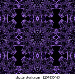 Unique, abstract floral color pattern. Seamless vector illustration. For fantastic design, wallpaper, background, fantastic print
