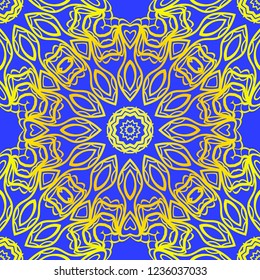 Unique, abstract floral color pattern. Seamless vector illustration. For fantastic design, wallpaper, background, fantastic print
