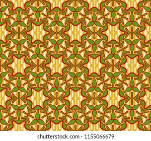Unique, abstract floral pattern. Seamless vector illustration. For design, wallpaper, background