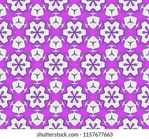 Unique, abstract floral pattern. Seamless vector illustration. For design, wallpaper, background