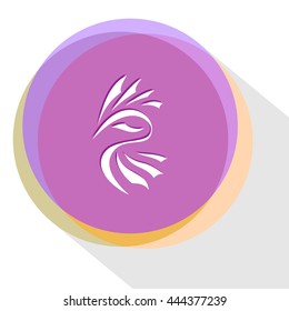 unique abstract forms. Internet template. Vector icon.