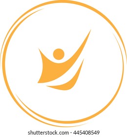 unique abstract forms. Internet template. Vector icon.