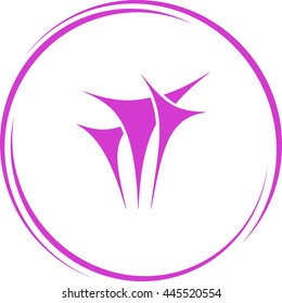 unique abstract forms. Internet template. Vector icon.